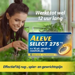 Aleve Select bij o.a. Rugpijn Spierpijn en Gewrichtspijn 12 tabletten