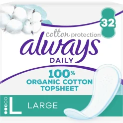 Always Dailies Bio Cotton Large