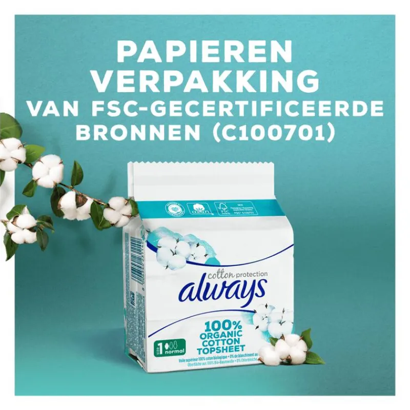Always Maandverband Bio Cotton Night