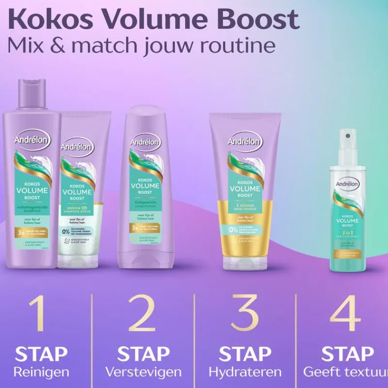 Andrélon Kokos Volume Boost 1 min Masker 180 ML