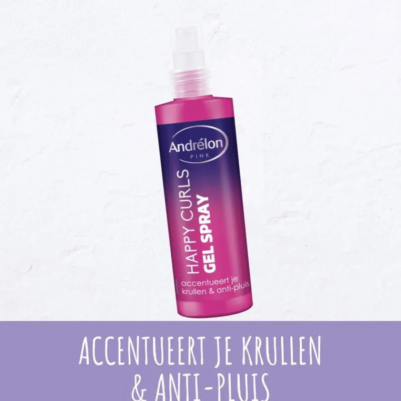 Andrélon Pink Happy Curls Gelspray 200 ML