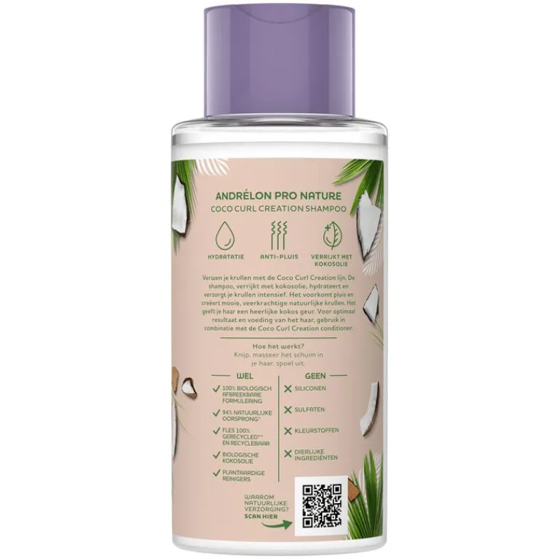 Andrélon Pro Nature Coco Curl Creation Shampoo 400 ML