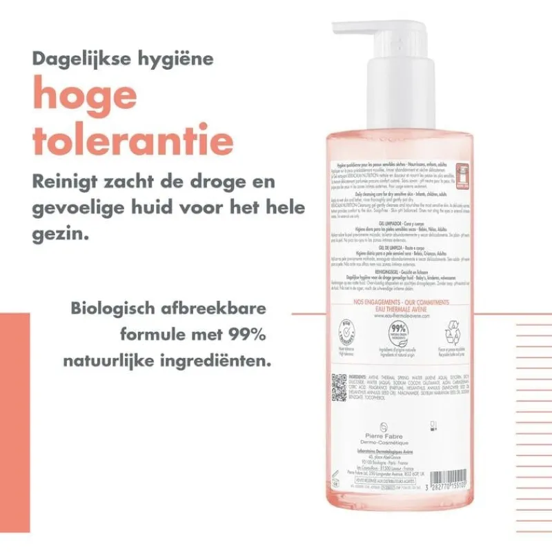 Avène Xeracalm Nutrition Reinigingsgel 500 ML