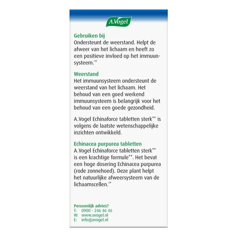 A.Vogel Echinaforce Sterk 60 tabletten