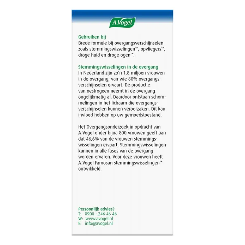 A.Vogel Famosan Salvia Sterk** Bij Opvliegers1* Tabletten 25 stuks