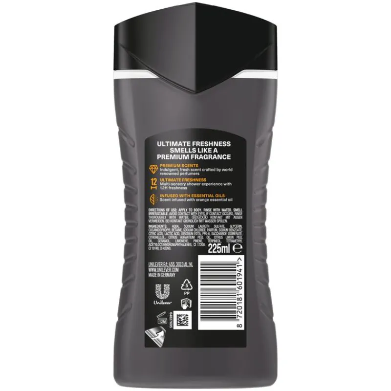 AXE Fine Fragrance Body Wash Black Vanilla 225 ML