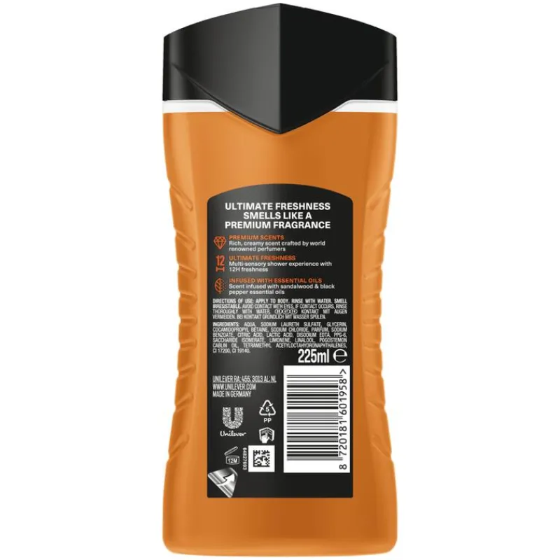 AXE Fine Fragrance Collection Copper Santal Body Wash 225 ML