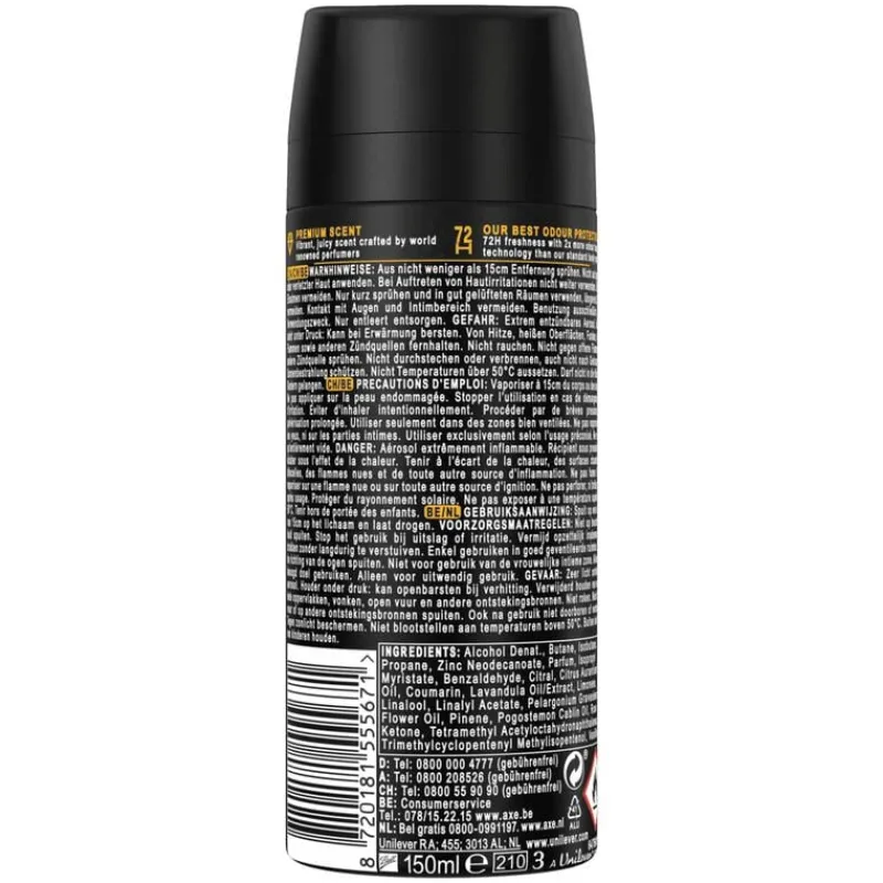 AXE Fine Fragrance Peach Infusion Deodorant Bodyspray 150 ML