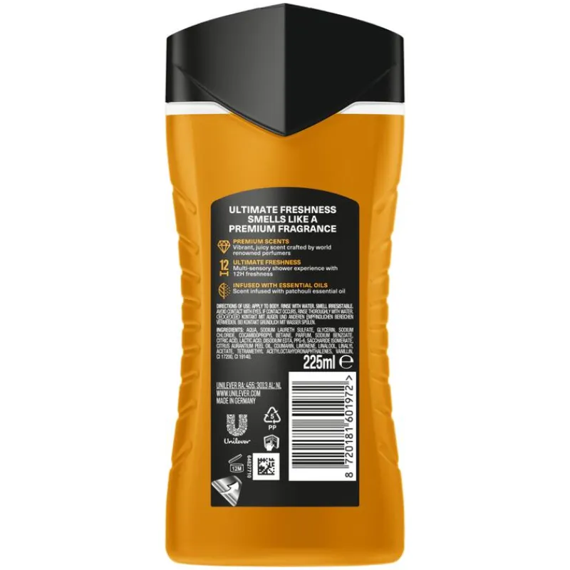 AXE Peach Infusion Showergel 225 ML