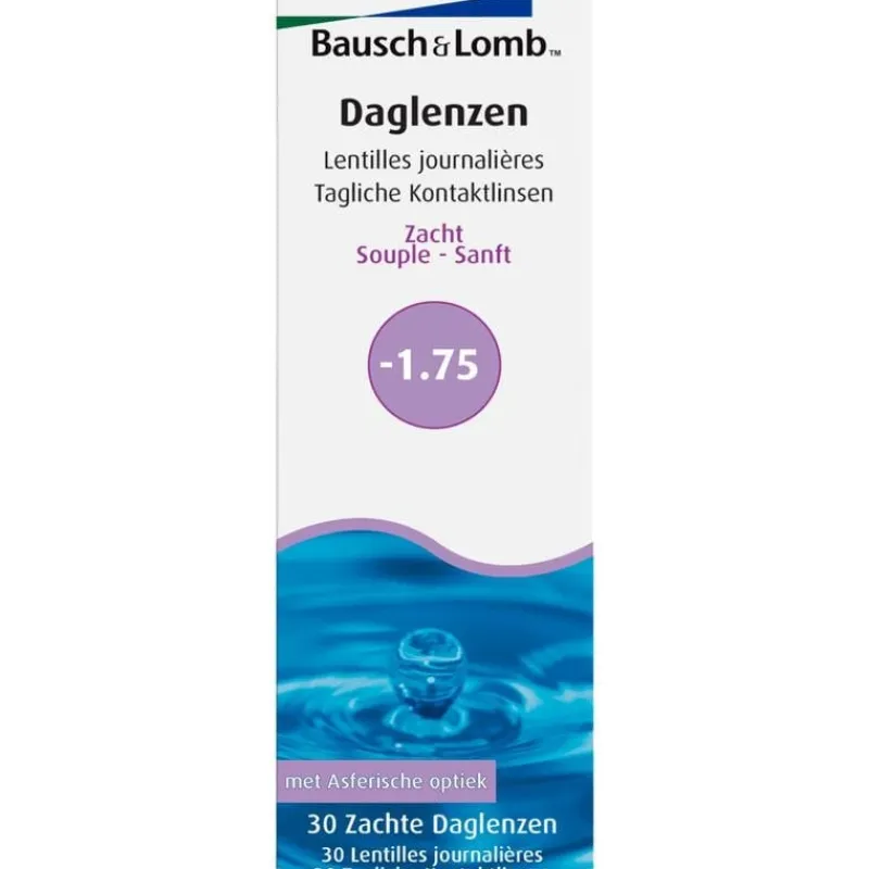 BauschandLomb Bausch + Lomb DagLenzen -1,75 30 stuks