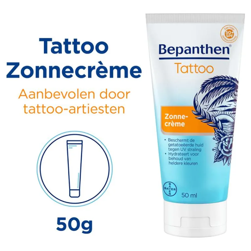 Bepanthen Tattoo Zonnecreme SPF50 50 ML