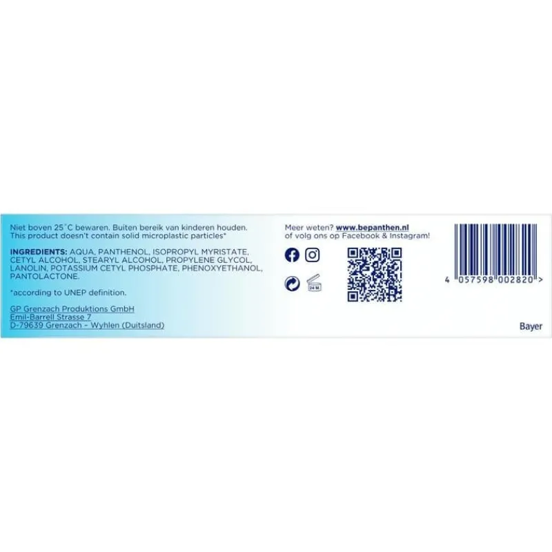 Bepanthen Verzorgende Crème 100 GR