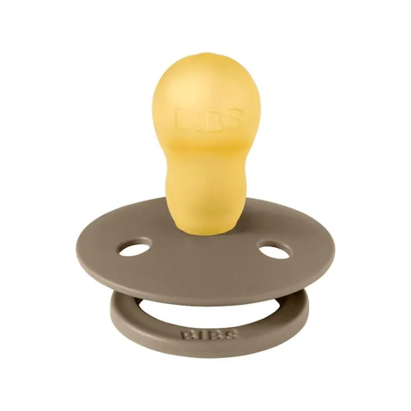 Bibs Fopspeen Two Pack Natuurlijk Rubber Vanilla/Dark Oak Maat 3