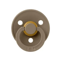 Bibs Fopspeen Two Pack Natuurlijk Rubber Ivory/Dark Oak Maat 1