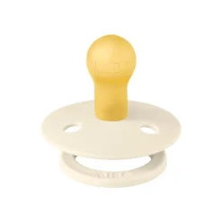 Bibs Fopspeen Two Pack Natuurlijk Rubber Ivory/Dark Oak Maat 1