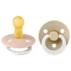 Bibs Glow in the dark Fopspeen Two Pack Natuurlijk Rubber Blush/Vanilla Maat 2
