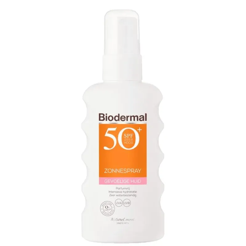 Biodermal Gevoelige Huid Zonnebrand Spray SPF50+ 175 ML