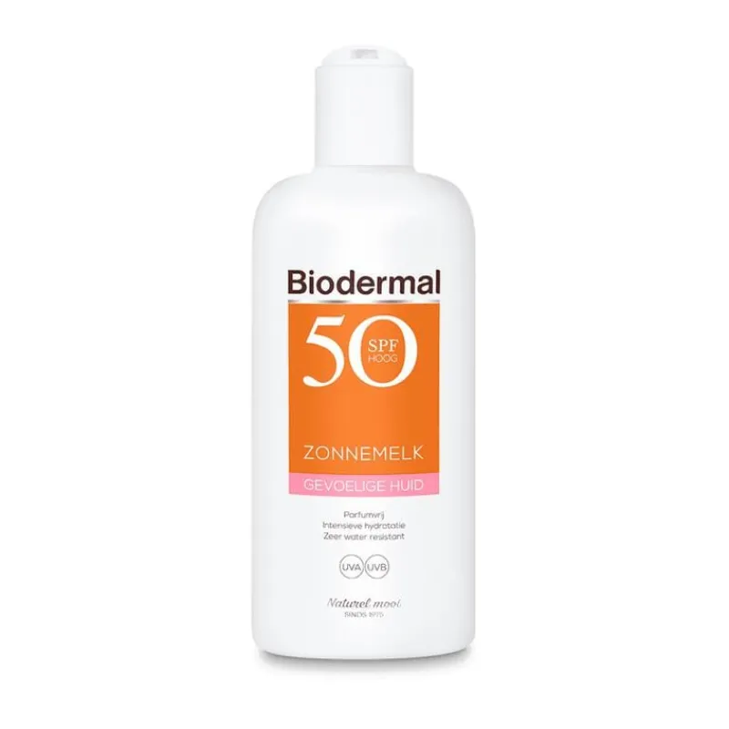 Biodermal Gevoelige Huid Zonnemelk SPF50+ 200 ML