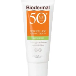 Biodermal Matterend Zonnefluïde Gezicht SPF50+ 40 ML