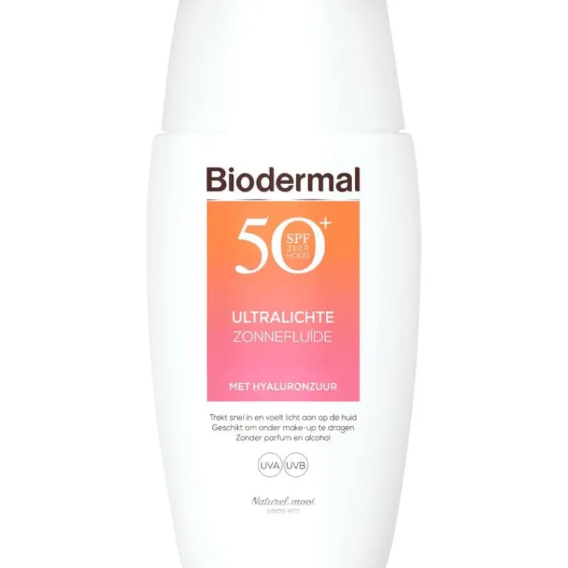 Biodermal Ultralichte Zonnefluïde Gezicht SPF 50+ 40 ML