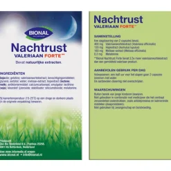 Bional Nachtrust Valeriaan Forte Capsules 60 stuks