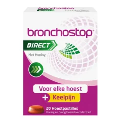 Bronchostop Direct Hoestpastilles bij Keelpijn 20 Stuks