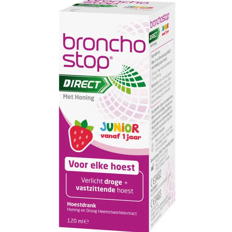 Bronchostop Direct Junior Hoestdrank met Honing 120 ML
