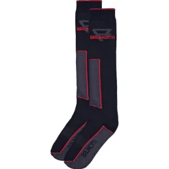 Brunotti Skisokken Zwart/Grijs/Rood Heren Maat 39-42