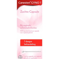 Canesten Gyno Zachte Capsule bij vaginale schimmel 1 stuk