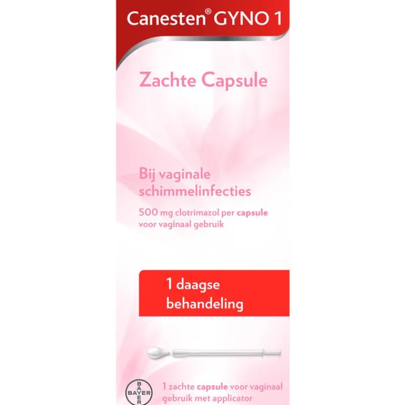 Canesten Gyno Zachte Capsule bij vaginale schimmel 1 stuk