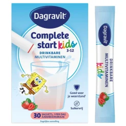 Dagravit Complete Start Kids Multivitamine Aardbei 30 stuks