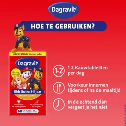 Dagravit Kids Multivitaminen Gummies Xtra 3-5 jaar 60 stuks