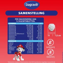 Dagravit Kids Multivitaminen Gummies Xtra 3-5 jaar 60 stuks