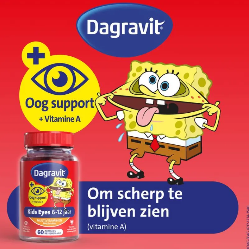 Dagravit Kids Multivitaminen Gummies Xtra + Eyecare 6-12 jaar 60 stuks