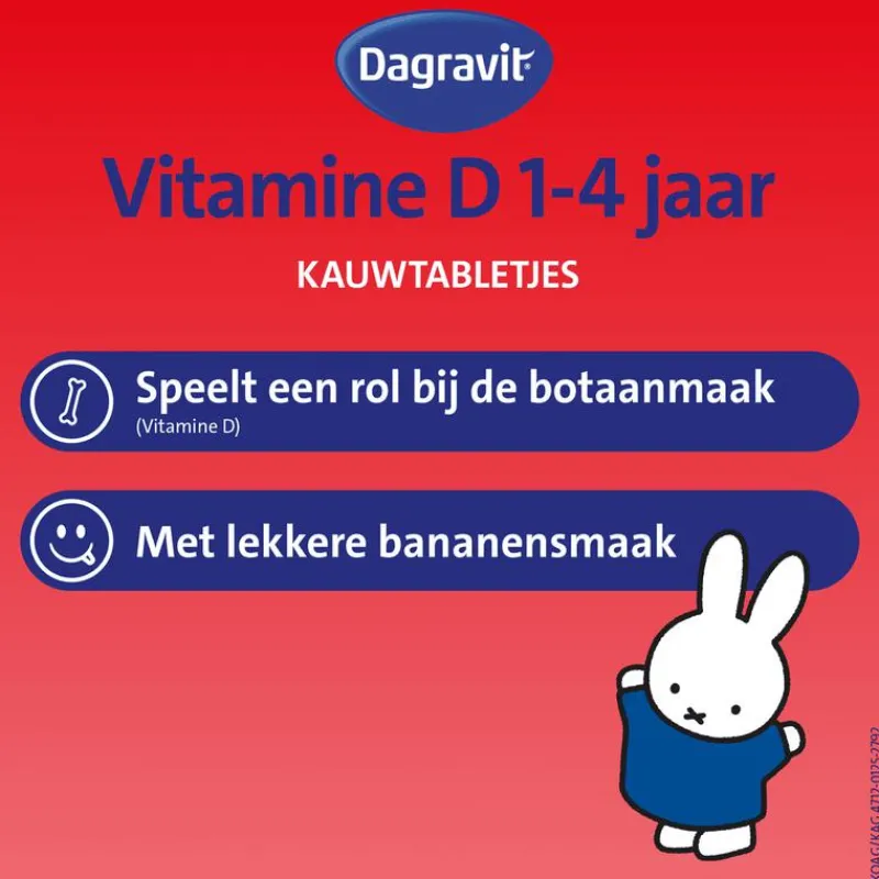 Dagravit Kids Vitamine D 200 kauwtabletten