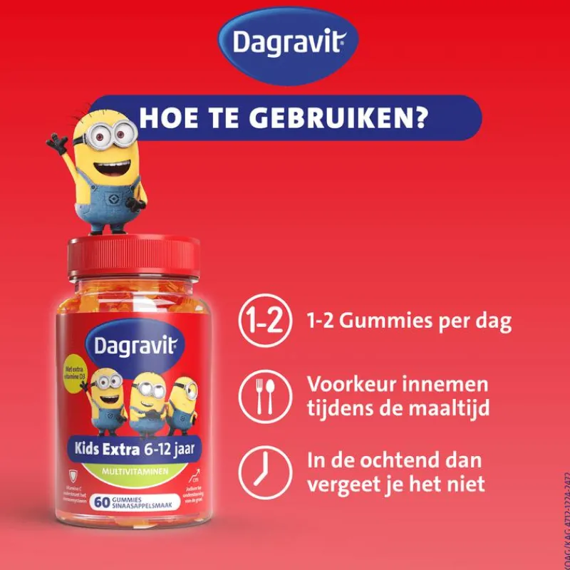 Dagravit Kids-Xtra Vitaminions 6-12 jaar 60 gummies