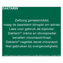 Daktarin Miconazolnitraat bij Schimmelinfecties Crème 20MG/G 15 GR