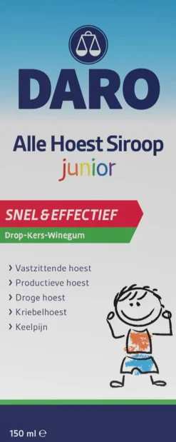 Daro Alle Hoest Siroop Junior 150 ML