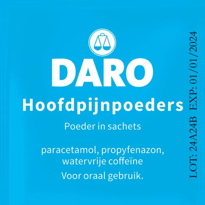 Daro Hoofdpijnpoeders 20 Sachets