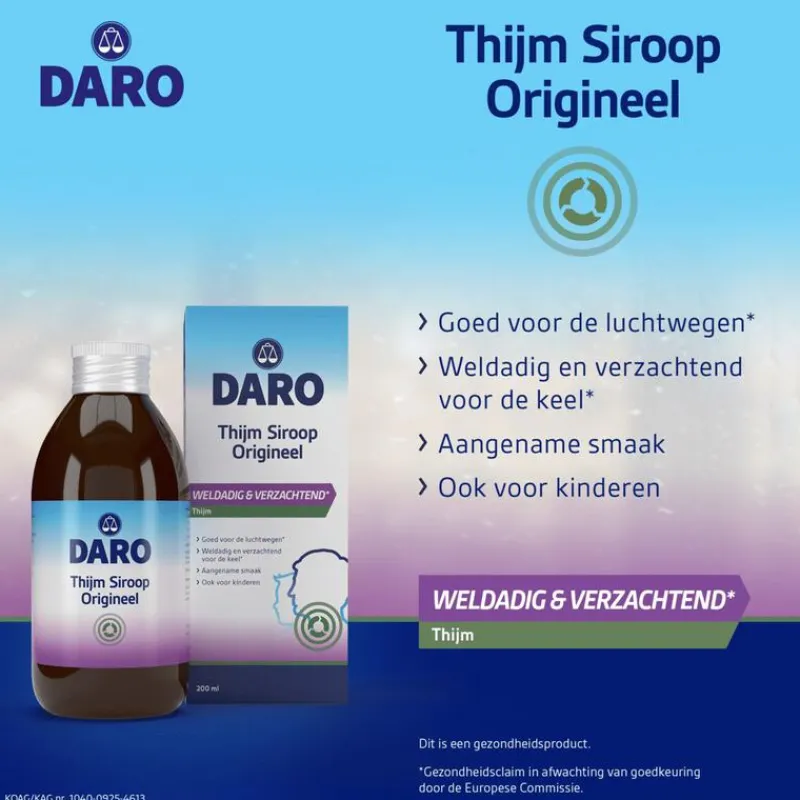 Daro Thijmsiroop Original 200 ML