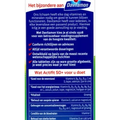 Davitamon Actifit 50+ Multivitamine met Ginseng 90 Tabletten