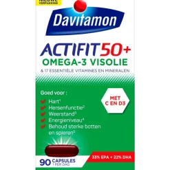Davitamon Actifit 50+ Omega-3 Visolie Capsules