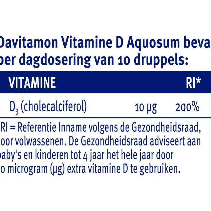 Davitamon Aquosum Vitamine D Druppels