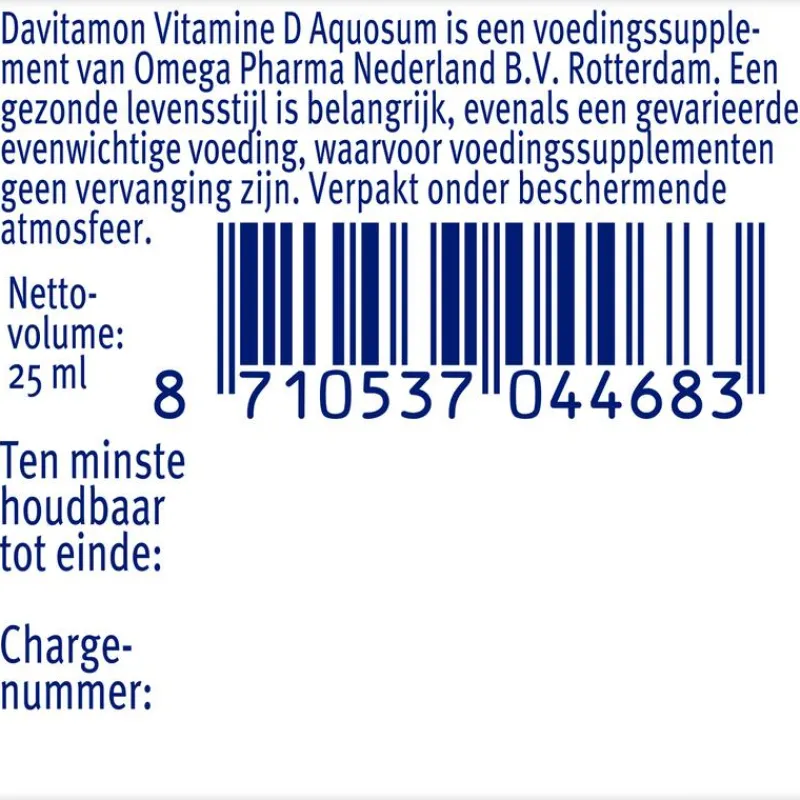 Davitamon Aquosum Vitamine D Druppels