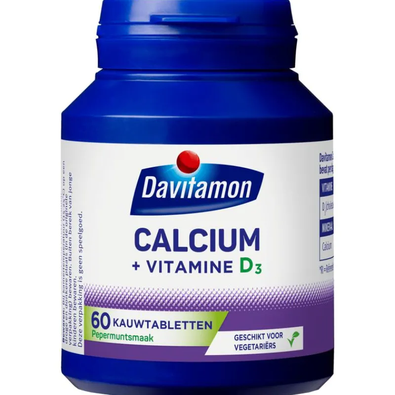 Davitamon Calcium met Vitamine D Kauwtabletten Mint