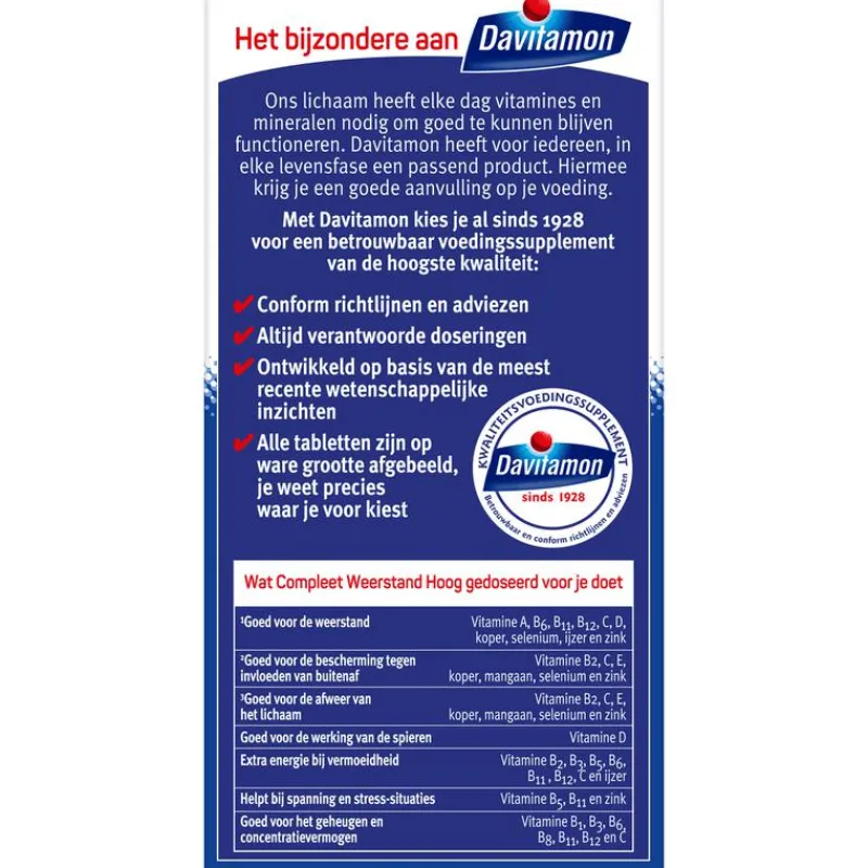 Davitamon Compleet Weerstand Forte Met Vitamine C & D dragees
