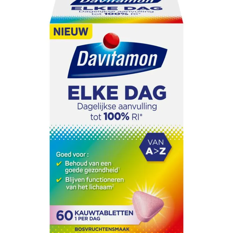 Davitamon Elke Dag 60 kauwtabletten