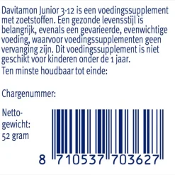 Davitamon Junior 3+ Kauwvitamines Framboos