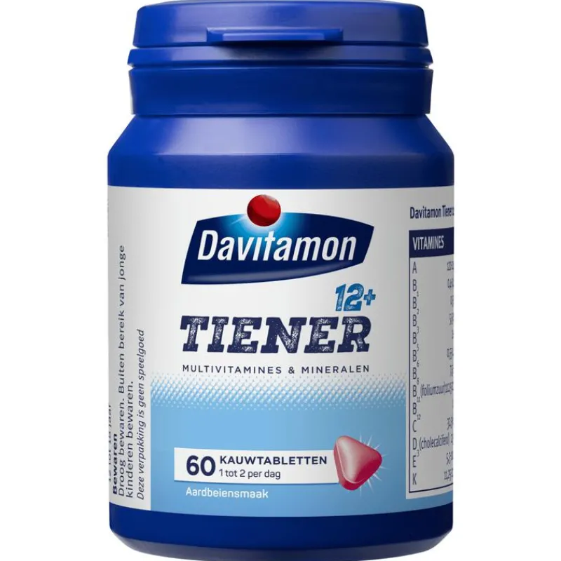 Davitamon Multi 12+ Kauwvitamines Aardbei 60 Stuks