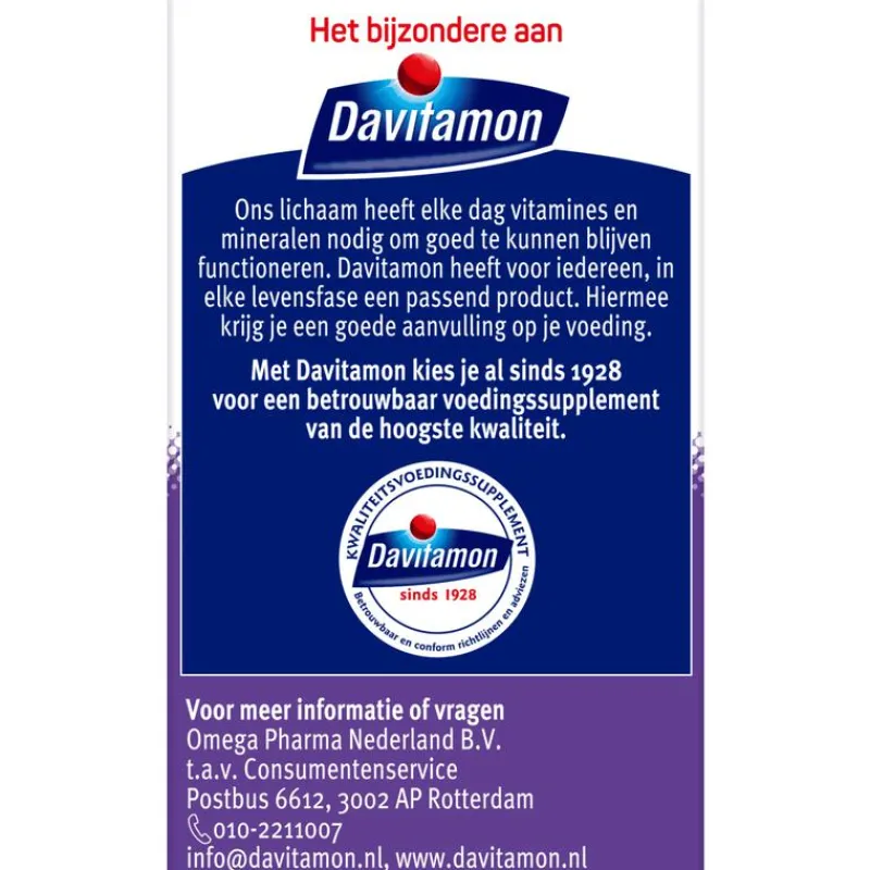 Davitamon Vitamine D3 75 mcg Smelttabletten 60+15 stuks
